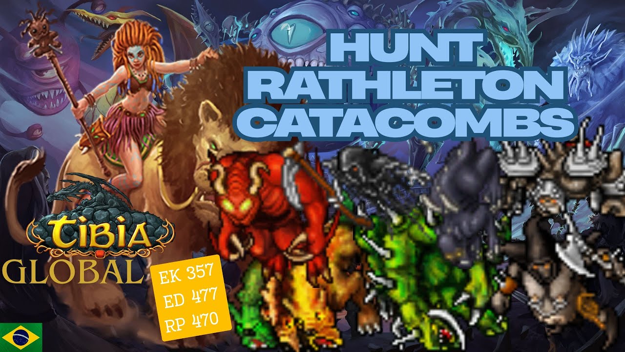 TIBIA Rathleton Catacombs HUNT PT EK 357 ED 477 RP 470 COLLABRA GLOBAL