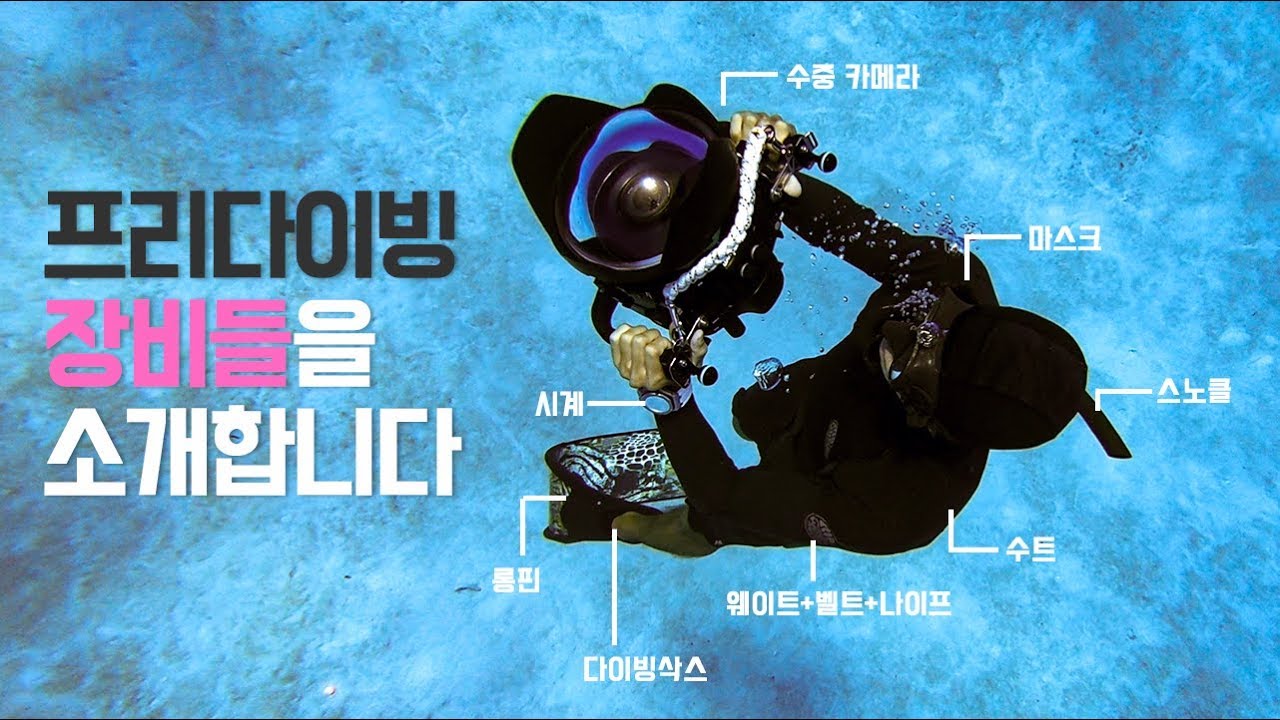 사이판 이야기 #2 : 프리다이빙 장비를 소개합니다. 마스크와 수트부터 시작해볼까요?