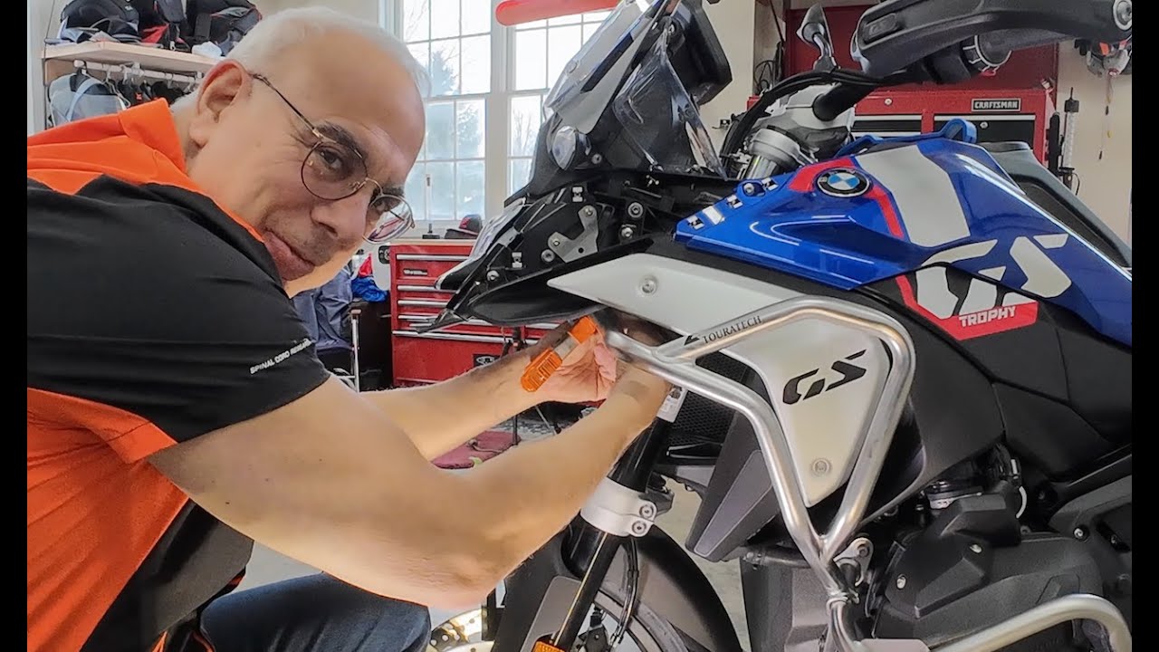 Touratech Upper Crash Bar Install On 2025 BMW R 1300 GS  My Adventure Bike Build #480