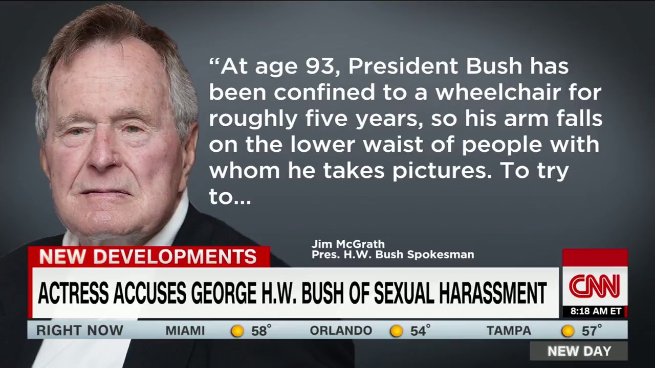 Actress accuses George H.W. Bush of sexual assault