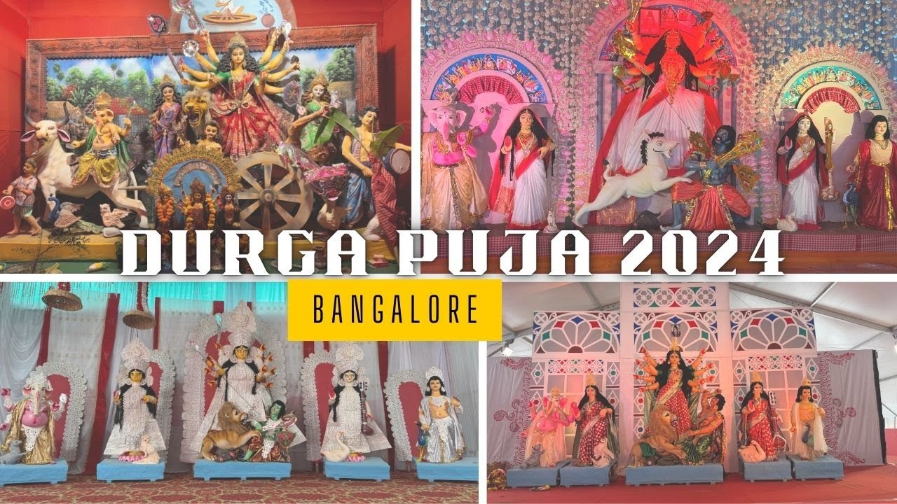 Bangalore Durga Puja 2024| Must Visit Durga Puja in Bangalore with Location Details| Shashti Vlog