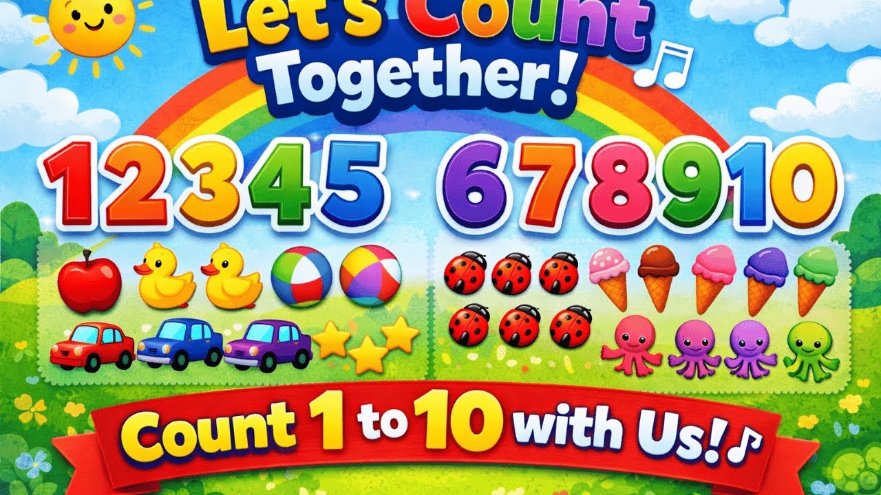 Let’s Count Together! | Fun & Easy Counting Number for Kids (1 to 10)