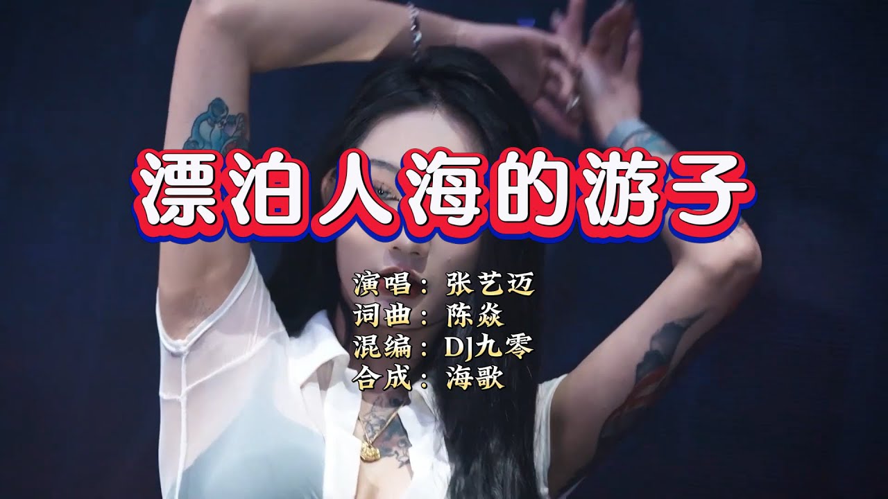 张艺迈《漂泊人海的游子》DJ九零版 KTV 导唱字幕 （备有伴奏视频）