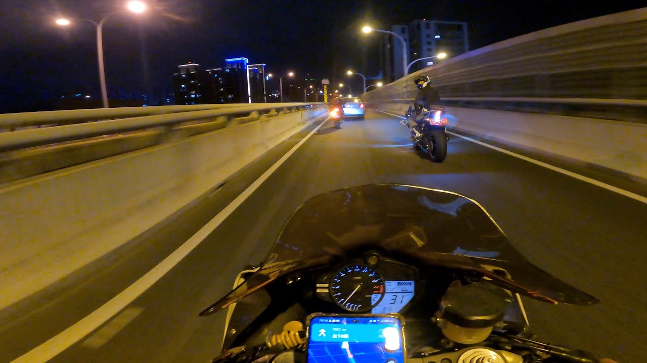 [ 4K ] Yamaha R1 2012 Night Ride with Go Pro Hero 9 #yamahar6 #cbr650r