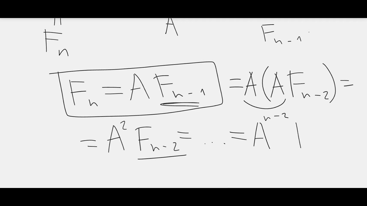 Cassini's identity for the Fibonacci numbers using matrices