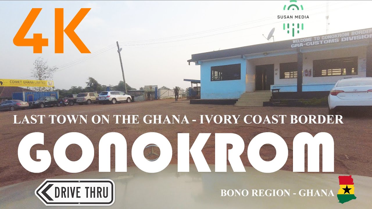 Gonokrom is The Last Town on The Ghana Ivory Coast Border 4K #gonokrom #dormaa #ghana #ivorycoast
