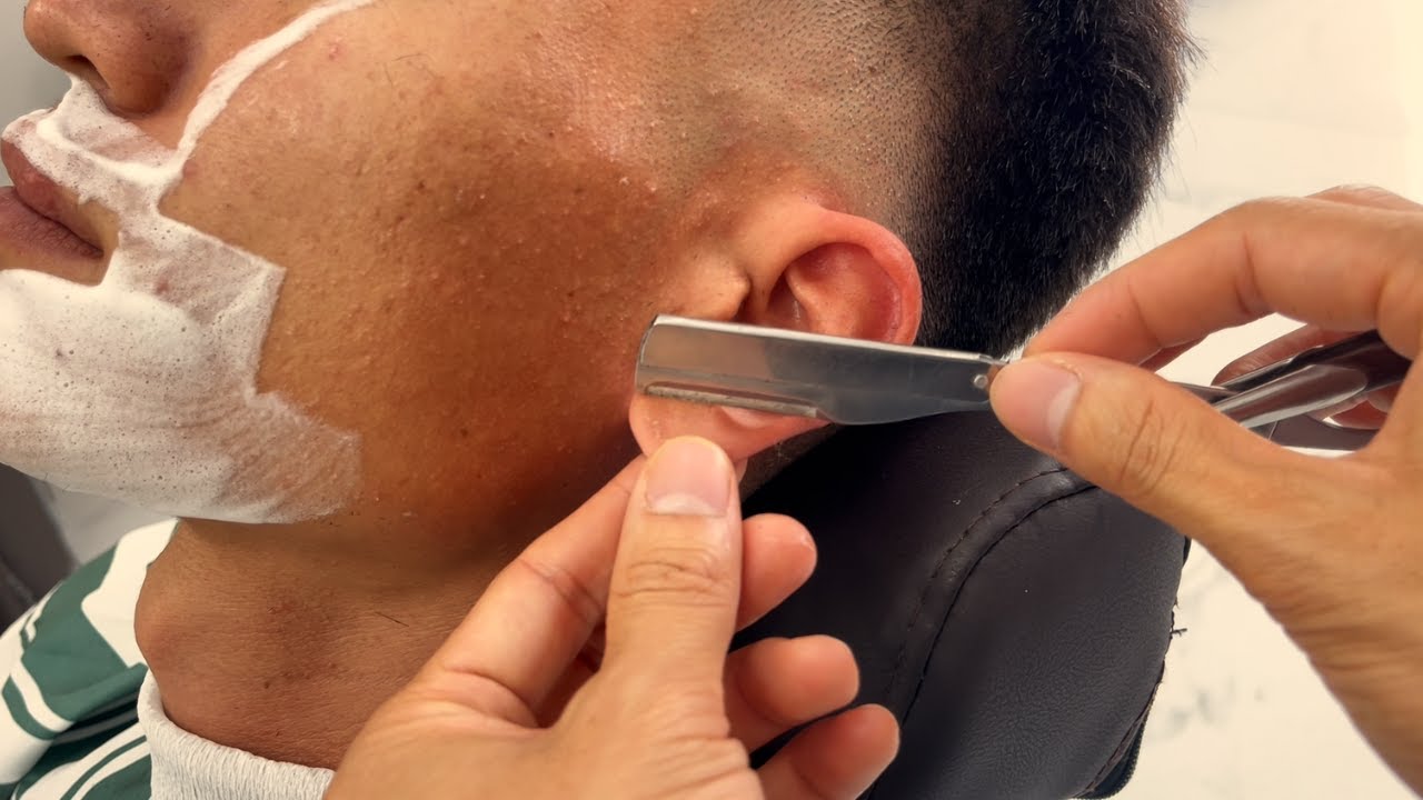 Removing Facial Hair and Dead Skin with a Razor Helps You Relax and Sleep Easily 😴😴😴 #1