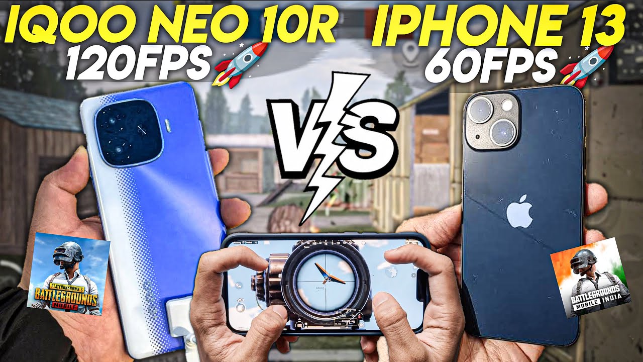 IQOO NEO 10R VS IPHONE 13☠️•120FPS VS 60FPS🚀•BGMI/PUBG TEST 2025🔥•WHICH ONE IS BEST FOR GAMING 2025?
