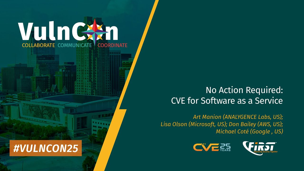 No Action Required: CVE for Software as a Service