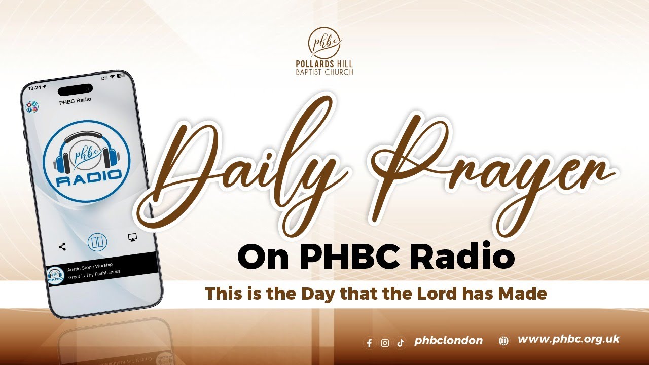 9th March 2026. A prayer of affirmation | Daily Prayer @ PHBC Radio