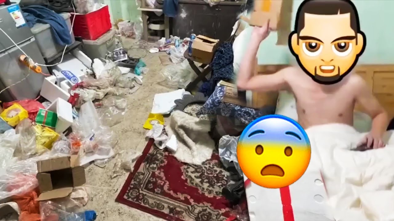 😓YOUNG MAN MAKES A MESS AT HOME AND HE WON'T LET ANYONE CLEAN IT!🤮