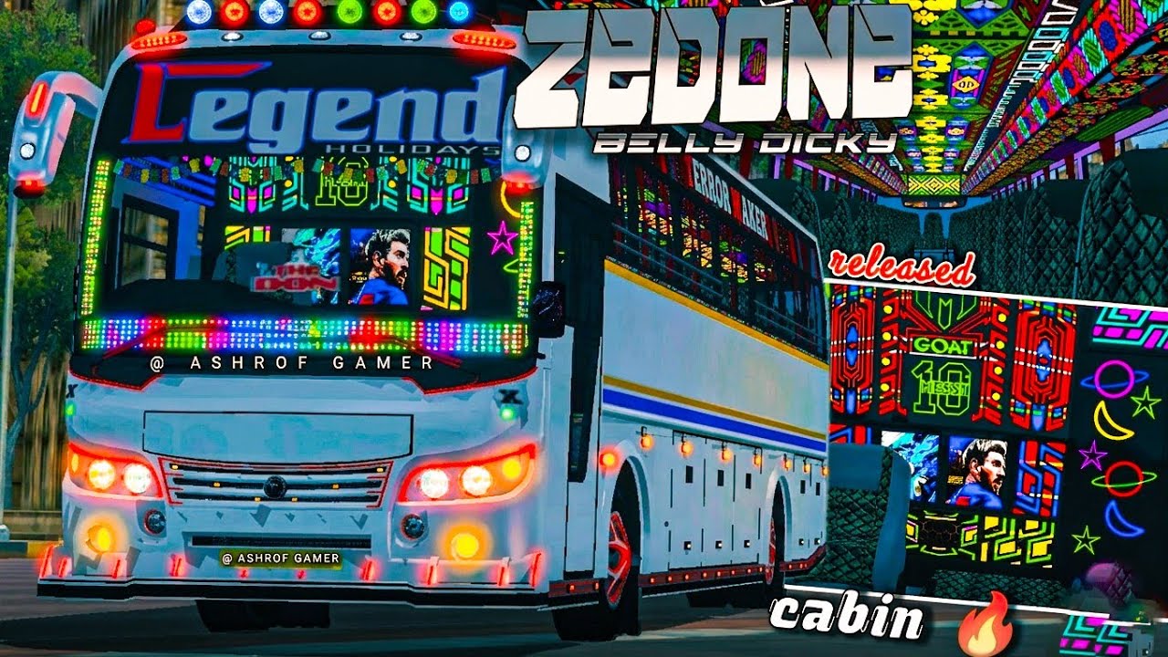 Released New LEGEND ZEDONE MOD For Bus Simulator Indonesia |New Bus Mod For Bussid #bussidmods