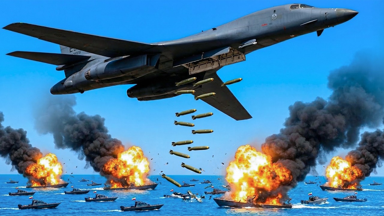 Иран отправил 150 катеров, чтобы потопить американский эсминец... Бомбардировщик B-1 сбросил 6720...