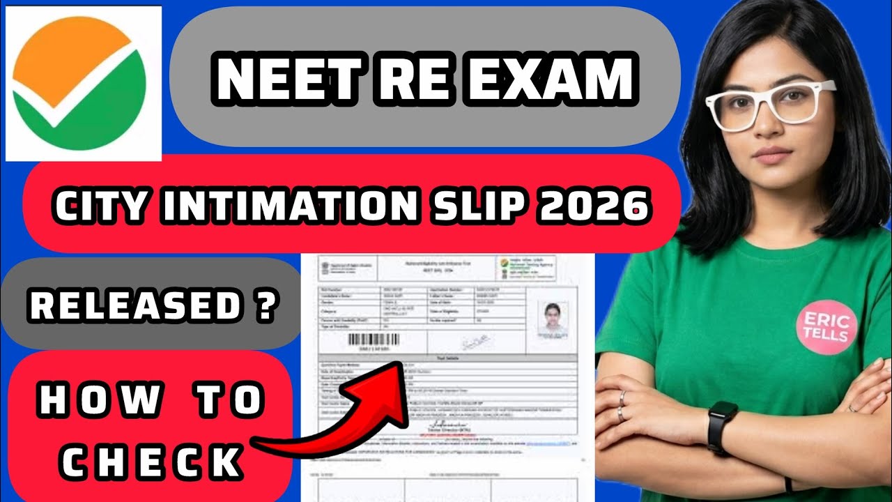 neet re exam city intimation 2026 | neet re exam city slip 2026