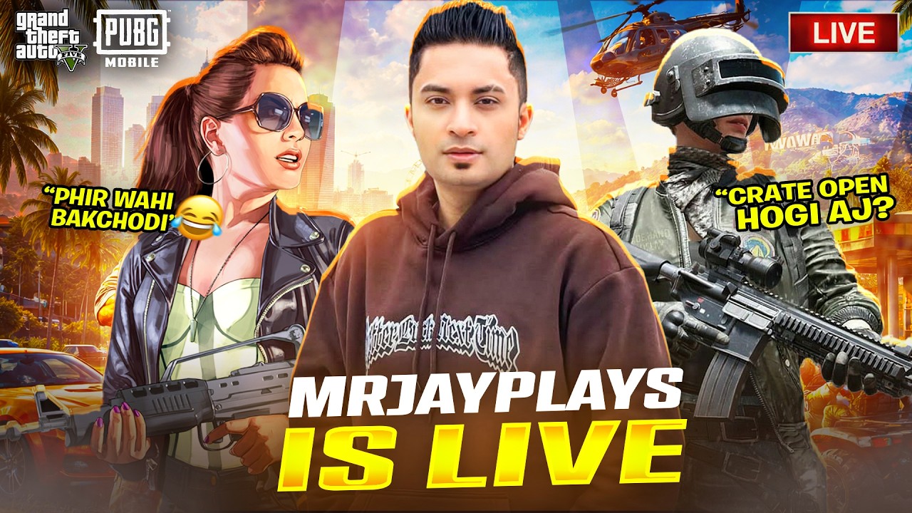 🔴LIVE - GTA 5 ROLE PLAY - PUBG MOBILE PAKISTAN LIVESTREAM - MRJAYPLAYS 🎮