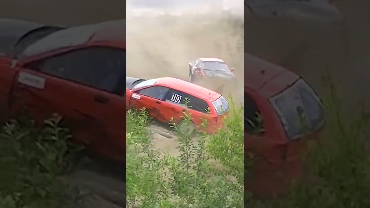 Swedish Stock Car Racing Crash: Epic 3-Tumble Roll Over at Folkrace! 🚗💥🔄 #Soten&auml;s