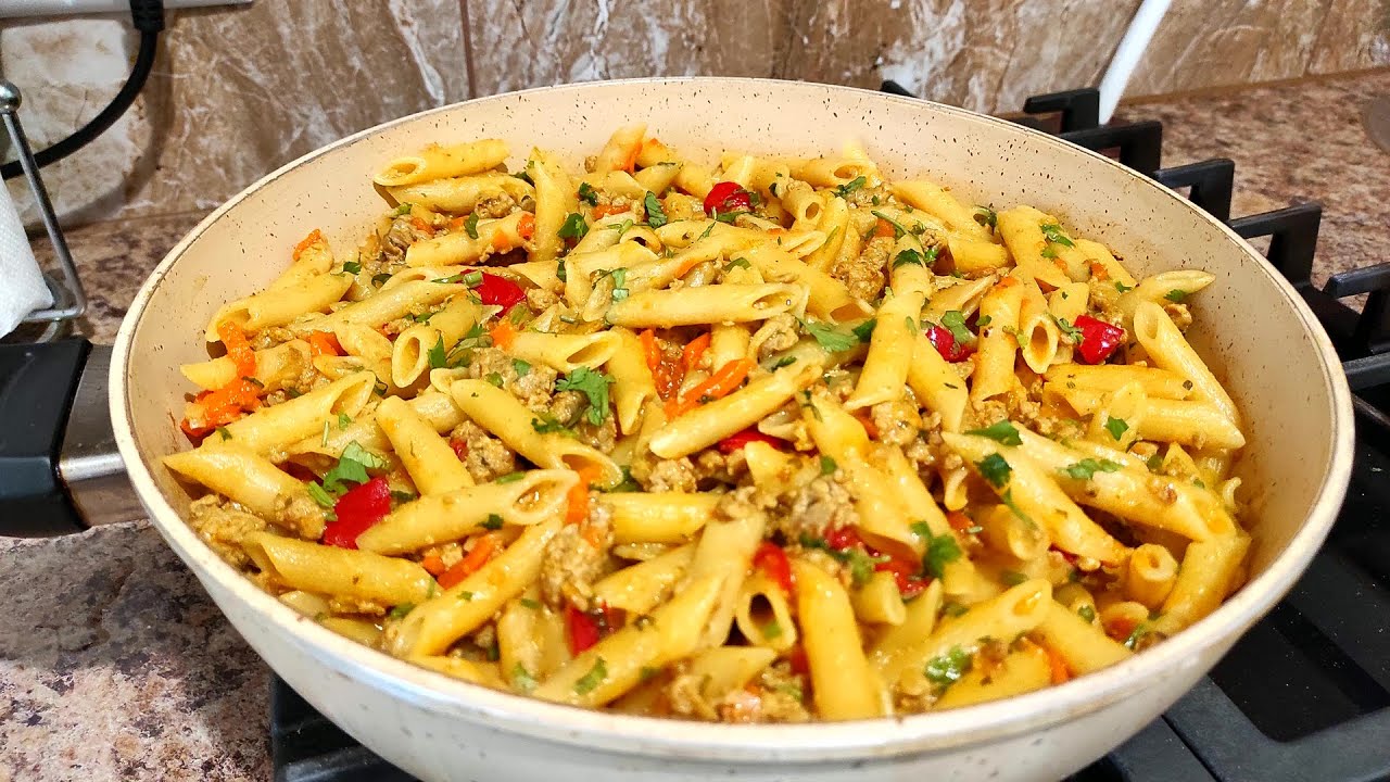 МАКАРОНЫ - Покажу как Вкусно приготовить! 100% Понравится всем! Макароны по флотски!