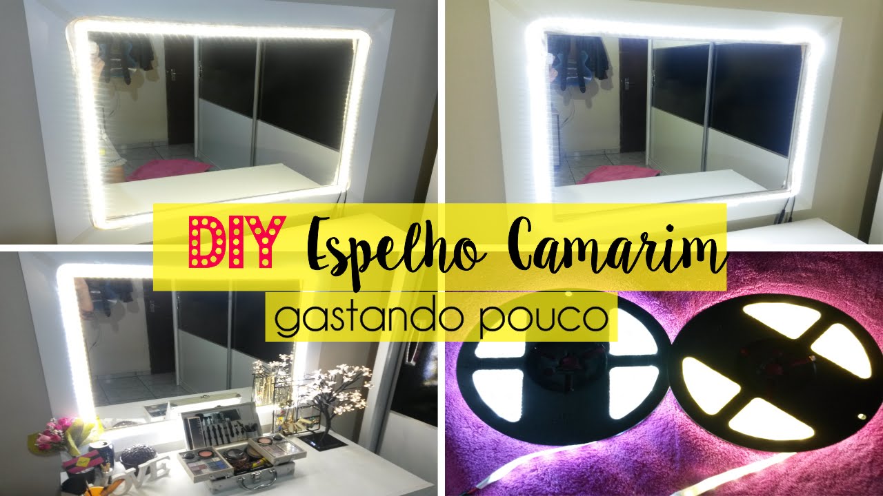 DIY - Espelho Camarim com Fita Led | Nani Dicas