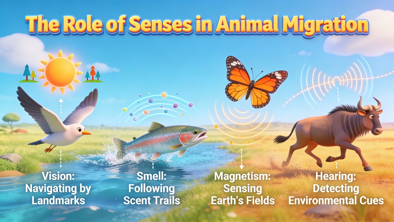 The Role of Senses in Animal Migration (13 Minutes)