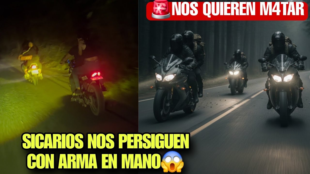En Plena Media Noche Sicarios Armados Nos Persiguen Para Quitarnos La V1DA, Aquí Andamos Todos😱