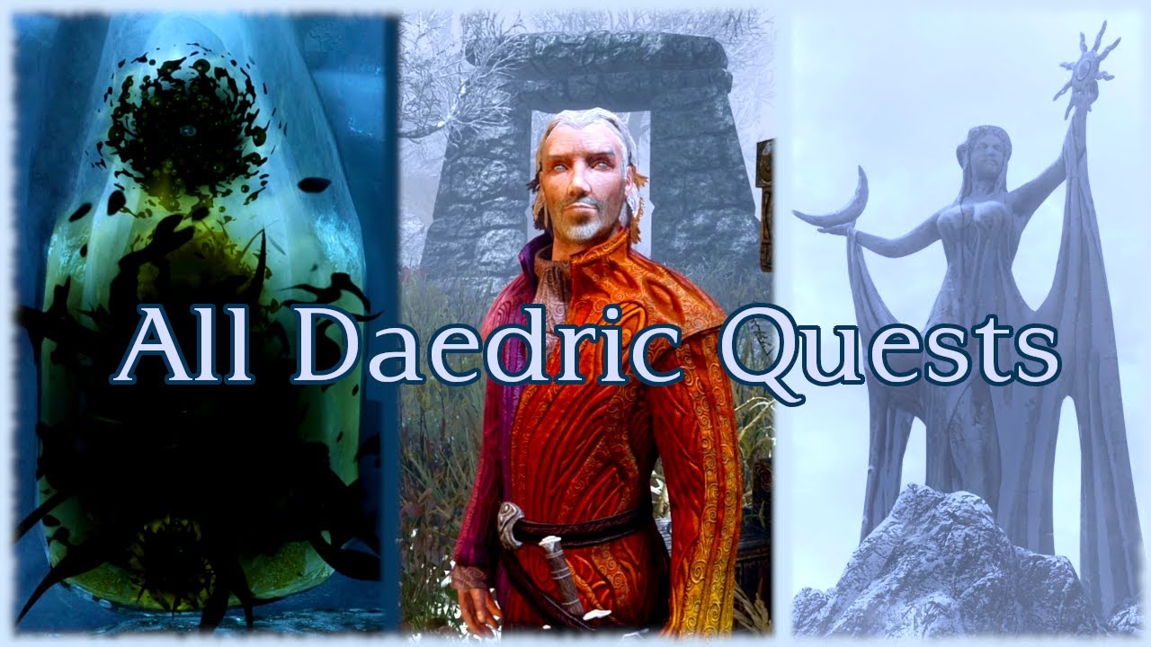 Skyrim Daedric Quests - Longplay All Daedric Questlines Walkthrough [No Commentary] 4k