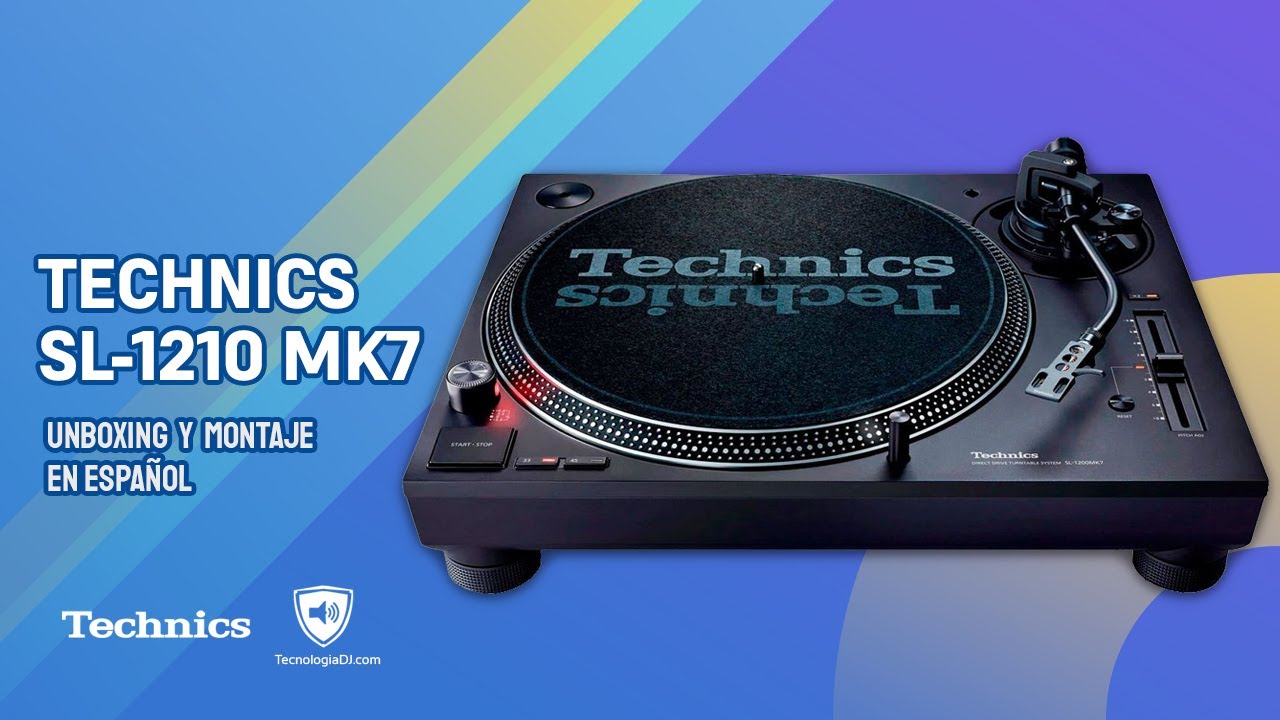 Unboxing y montaje Technics SL-1210 MK7