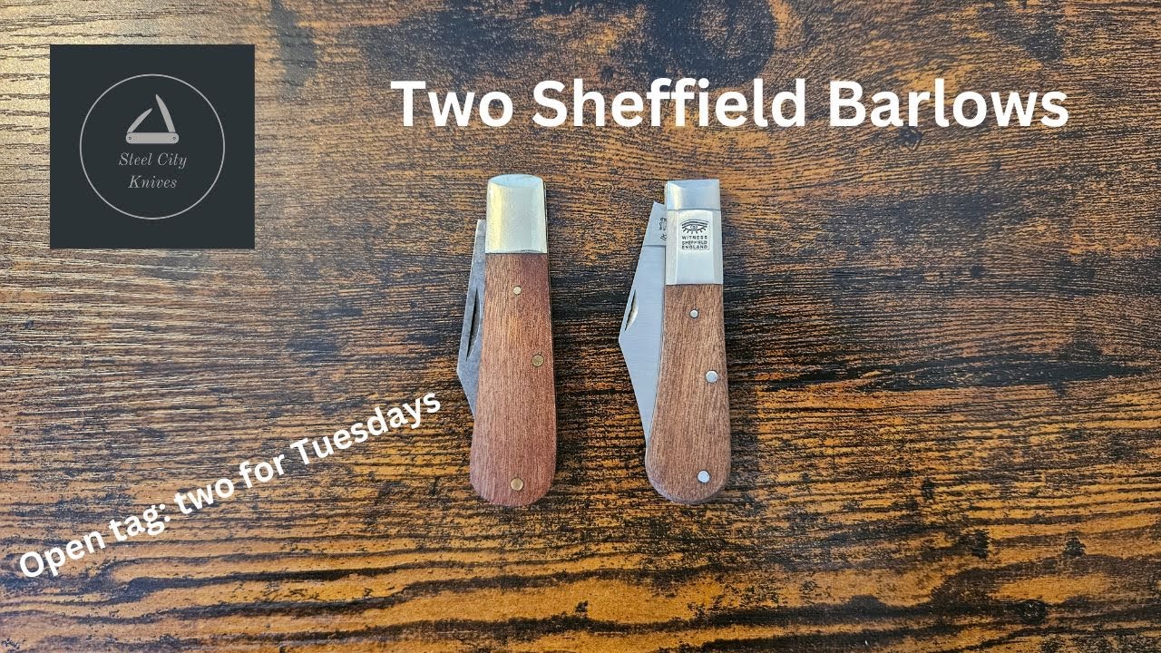 Two Sheffield Barlows: two for Tuesdays (@knifedelights7473 ) #sheffield #barlow #pocketknife #edc