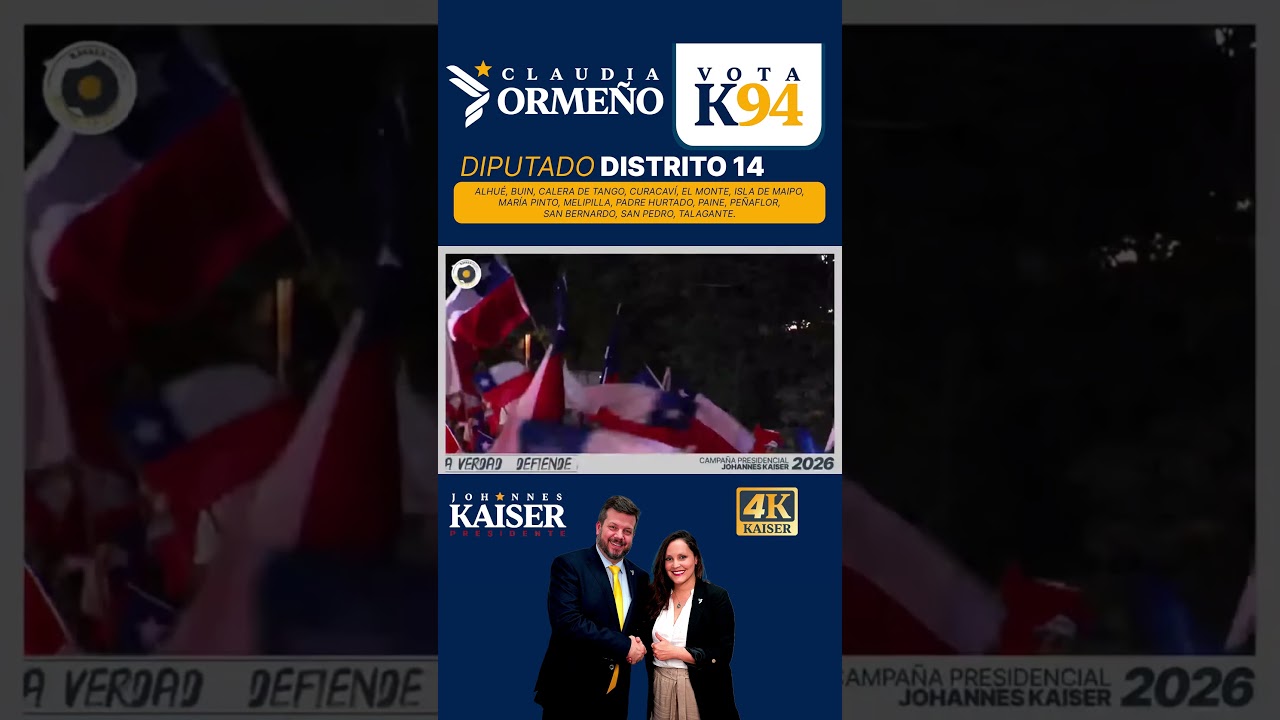 VOTA CLAUDIA ORME&Ntilde;O K94 Y 4 KAISER este domingo en el distrito 14.