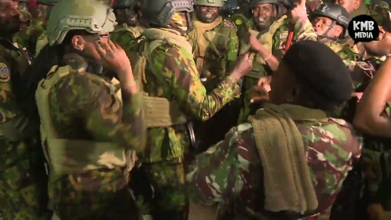 KENYAN POLICE OFFICERS RETURN HOME FROM HAITI MISSION