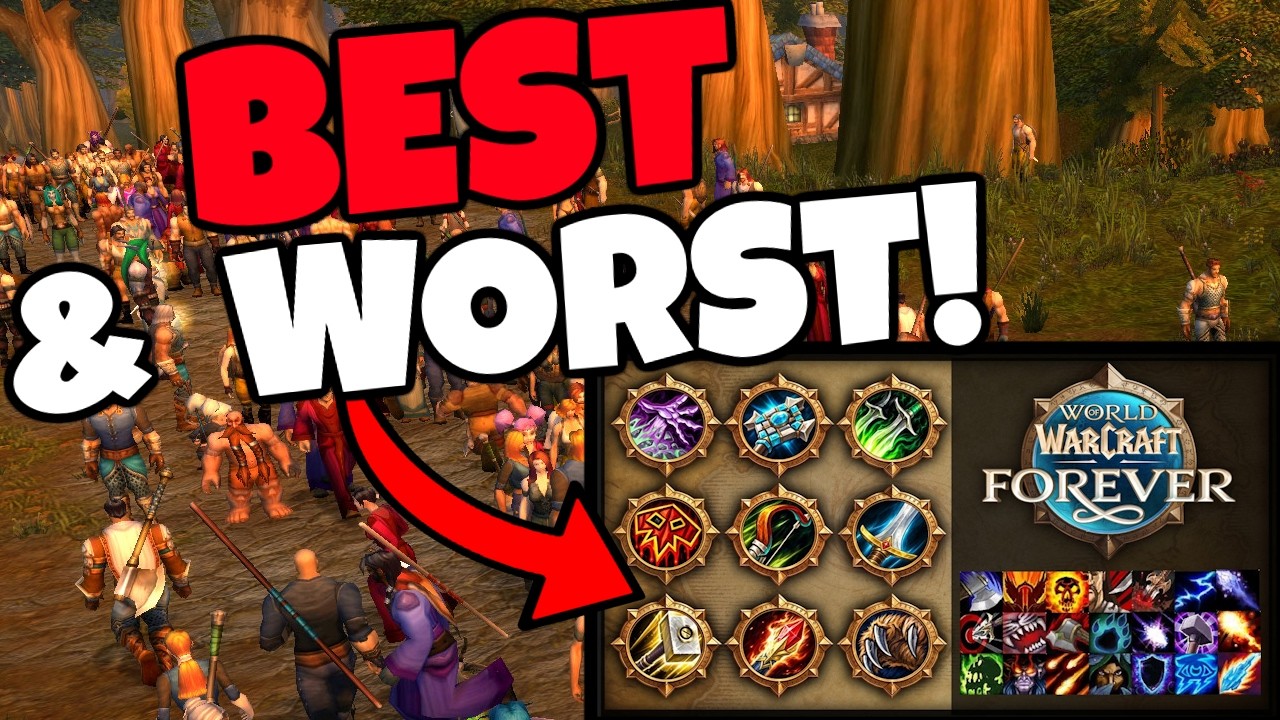 The BEST and WORST Classes / Specs in WoW Forever (All 9 Classes)