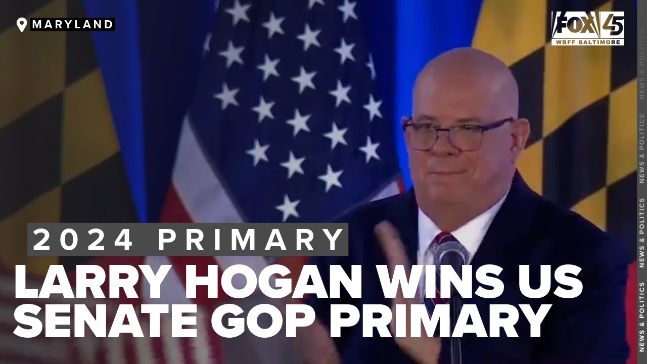 Former Maryland Gov. Larry Hogan wins US Senate GOP Primary