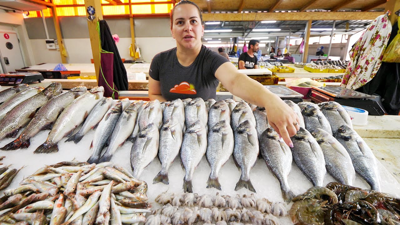 САМЫЙ БОЛЬШОЙ РЫБНЫЙ РЫНОК В ГРУЗИИ!! Грузинские морепродукты + тур по рынку | Батуми, Грузия