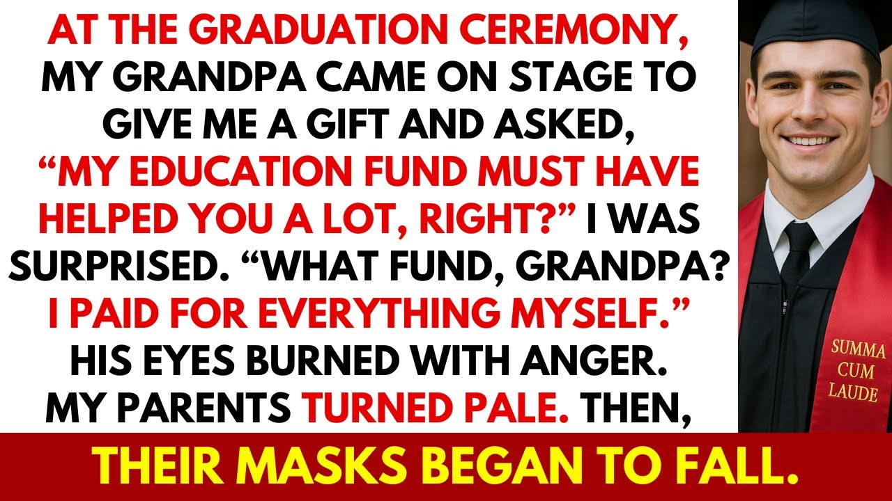 At Graduation, My Grandpa Asked: “That Fund I Gave Your Parents Helped, Didn’t It?” — I Replied…