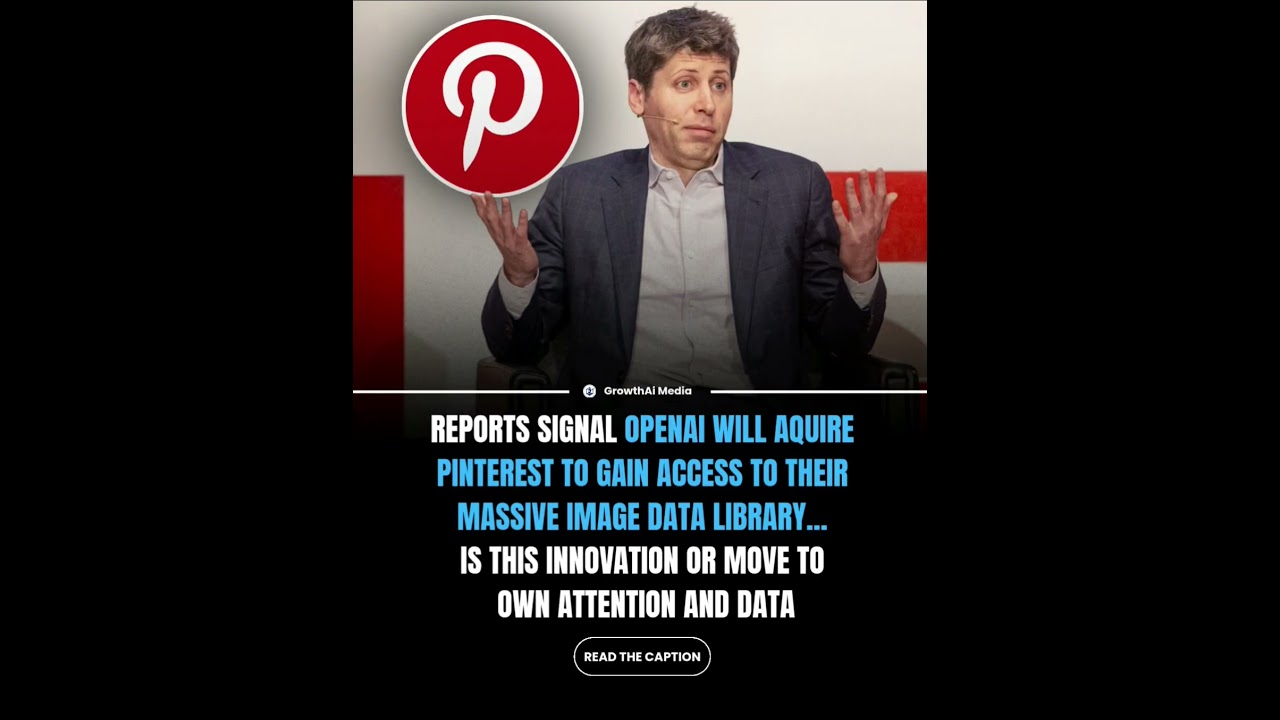 🚨 OpenAI Could Buy Pinterest in 2026 — Is This About Innovation or Owning Attention & Data?