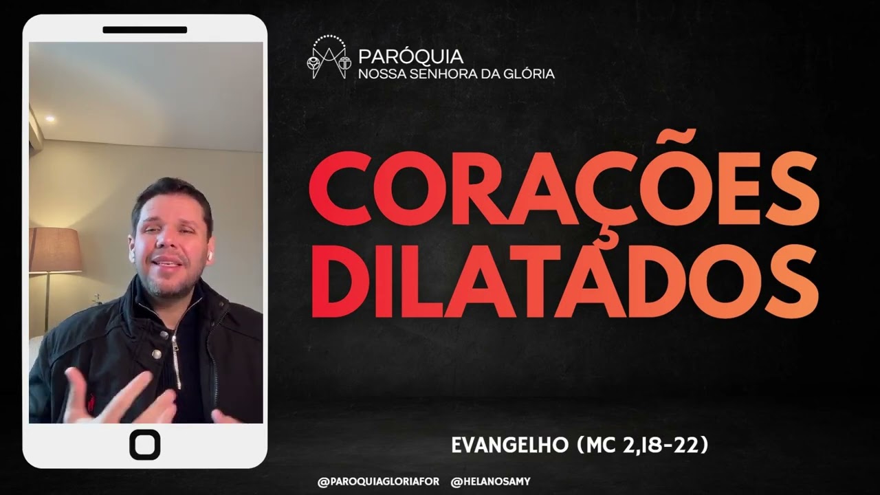 Corações dilatados - Minuto do Evangelho com Pe. Helano Samy | Evangelho (Mc 2,18-22)