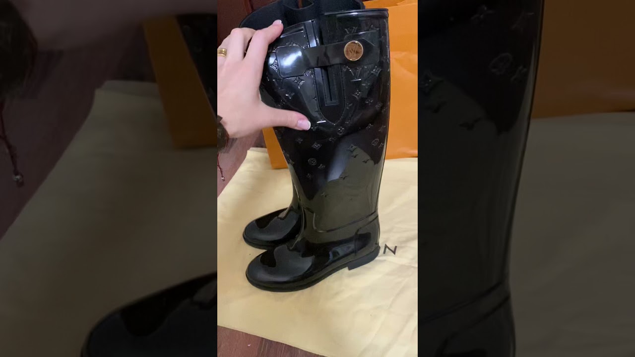 Louis Vuitton Authentic Rubber boots оригинал сапоги резиновые каучуковые