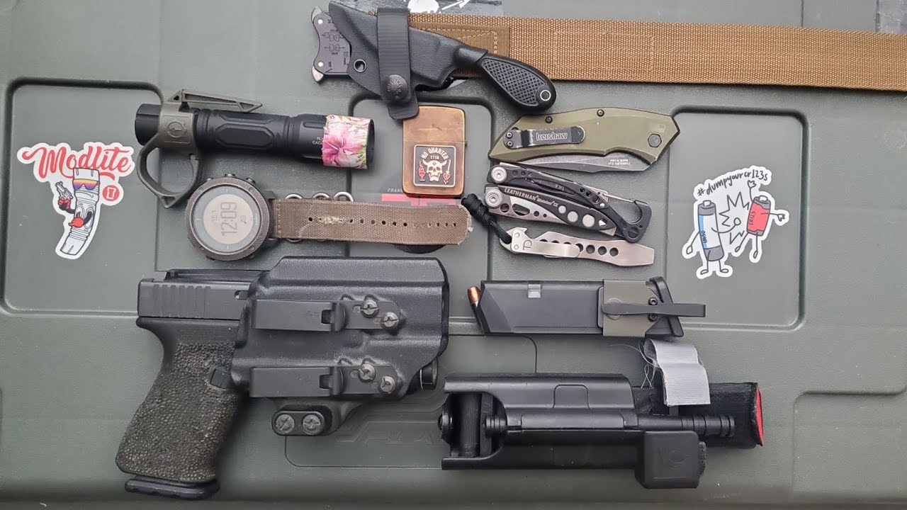 edc pocket dump - on body carry 2023