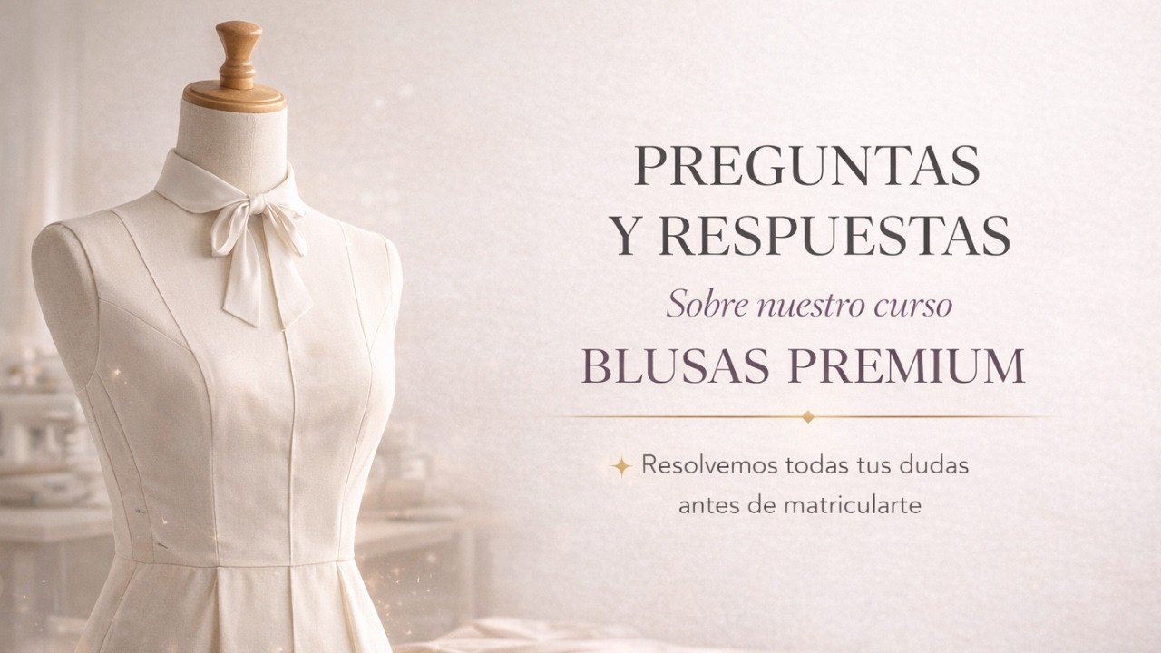 Todo sobre nuestro curso de BLUSAS PREMIUM