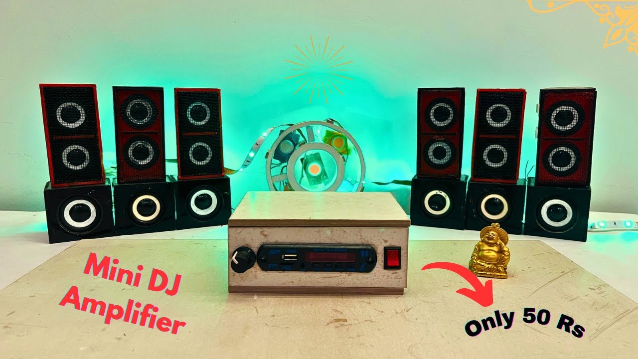 Mini amplifier kaise banaye | homemade amplifier for small dj truck | dj setup loading | tech toyz