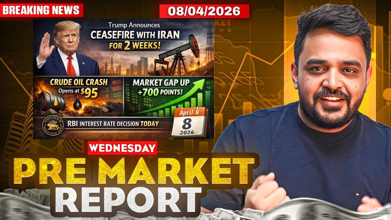 Pre Market Report and Analysis | Nifty & Sensex Pre Market Analysis | Pre Market Report 8 April 2026