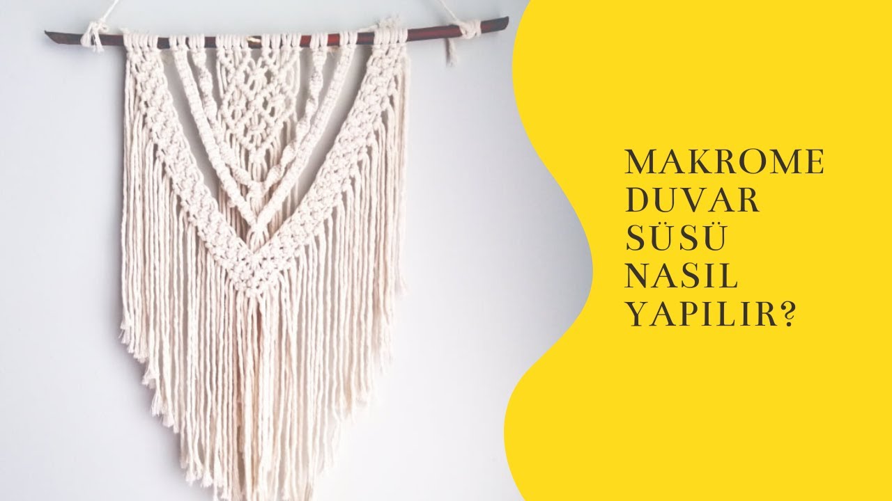 MAKROME DUVAR SÜSÜ  NASIL YAPILIR ? DİY VİDEO