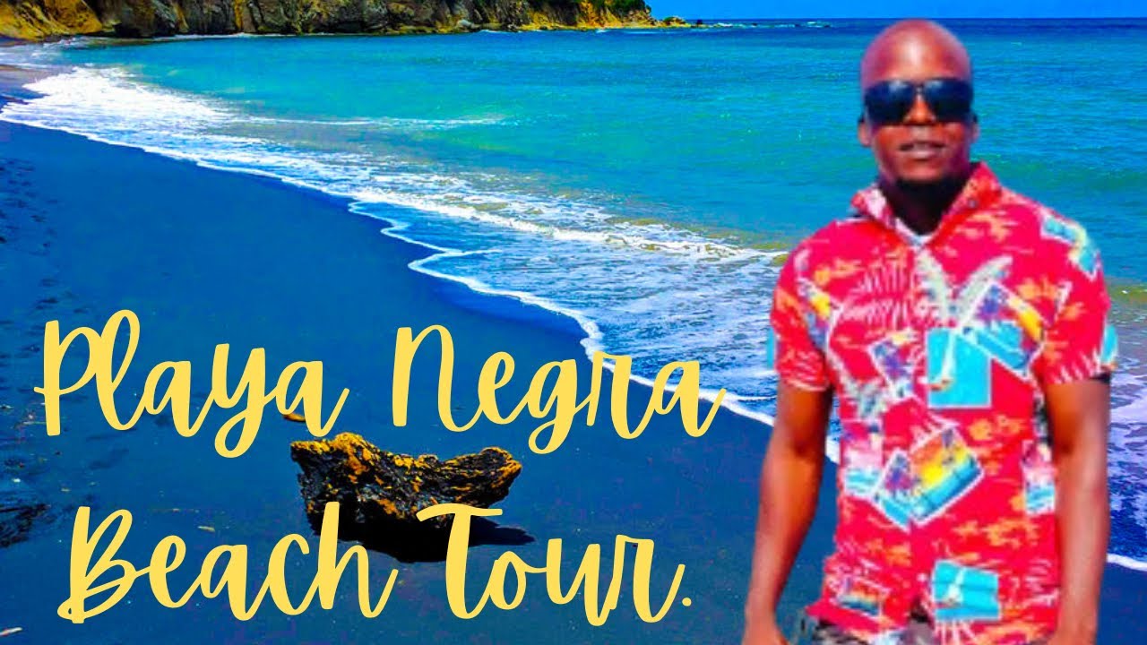 Playa Negra the Black Sand  beach of costa Rica