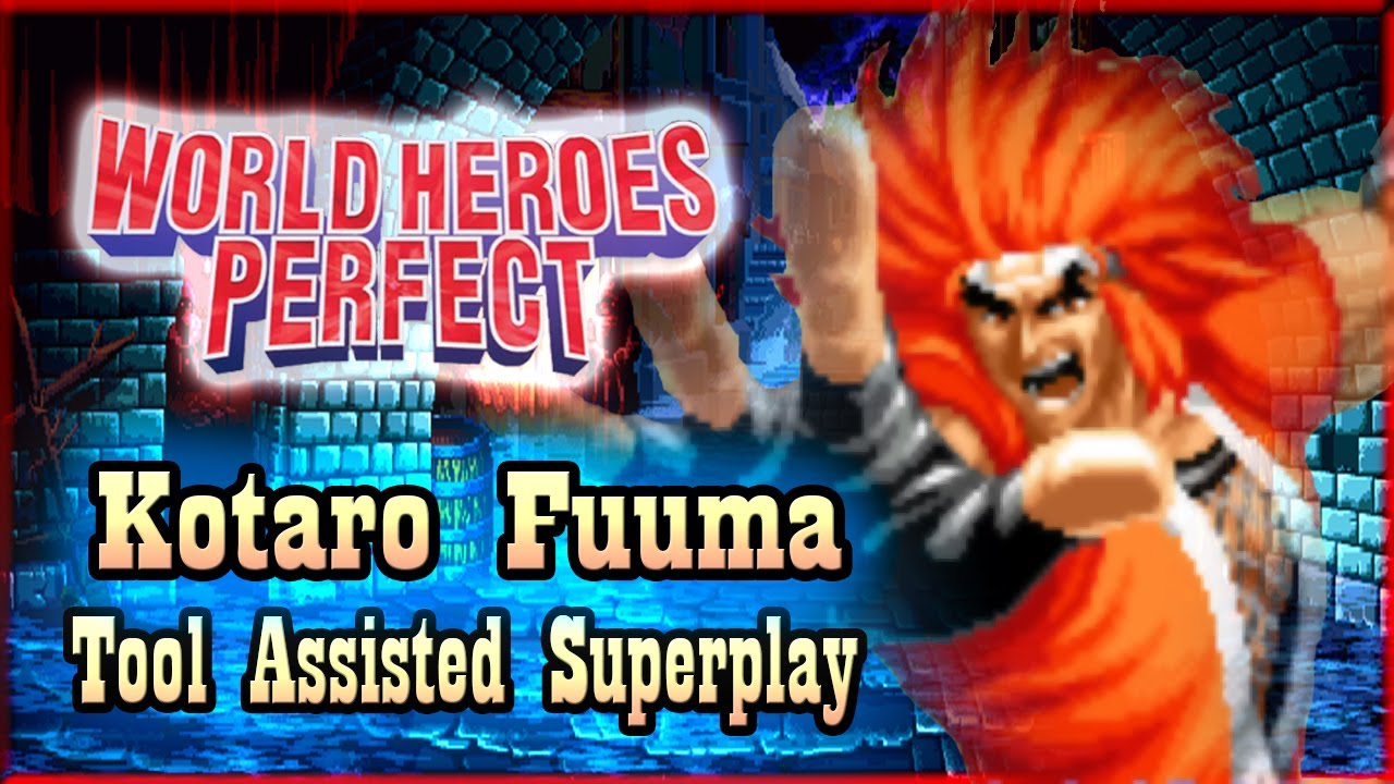 【TAS】WORLD HEROES PERFECT - KOTARO FUUMA (WITH FLASHING LIFE)