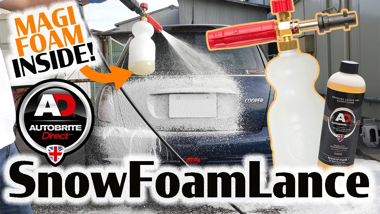 Ideal Foam Washing with AutoBrite Direct's SNOW FOAM LANCE & MAGIFOAM!