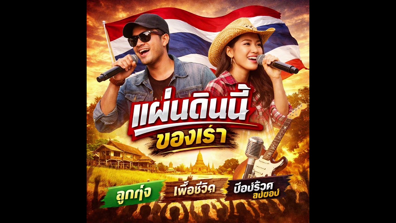 แผ่นดินนี้ของเรา – เพลงรักแผ่นดินไทย | ลูกทุ่งเพื่อชีวิต Pop Rock HipHop