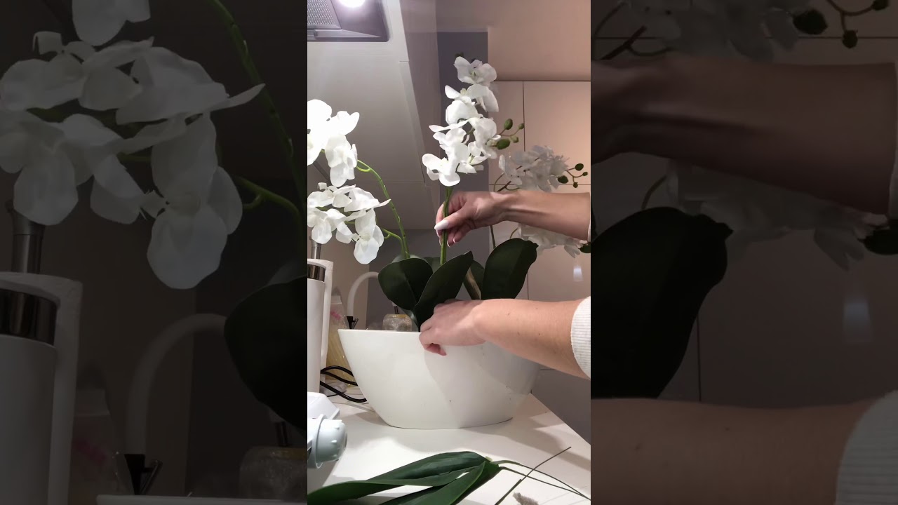 Artificial Orchid arrangement tutorial