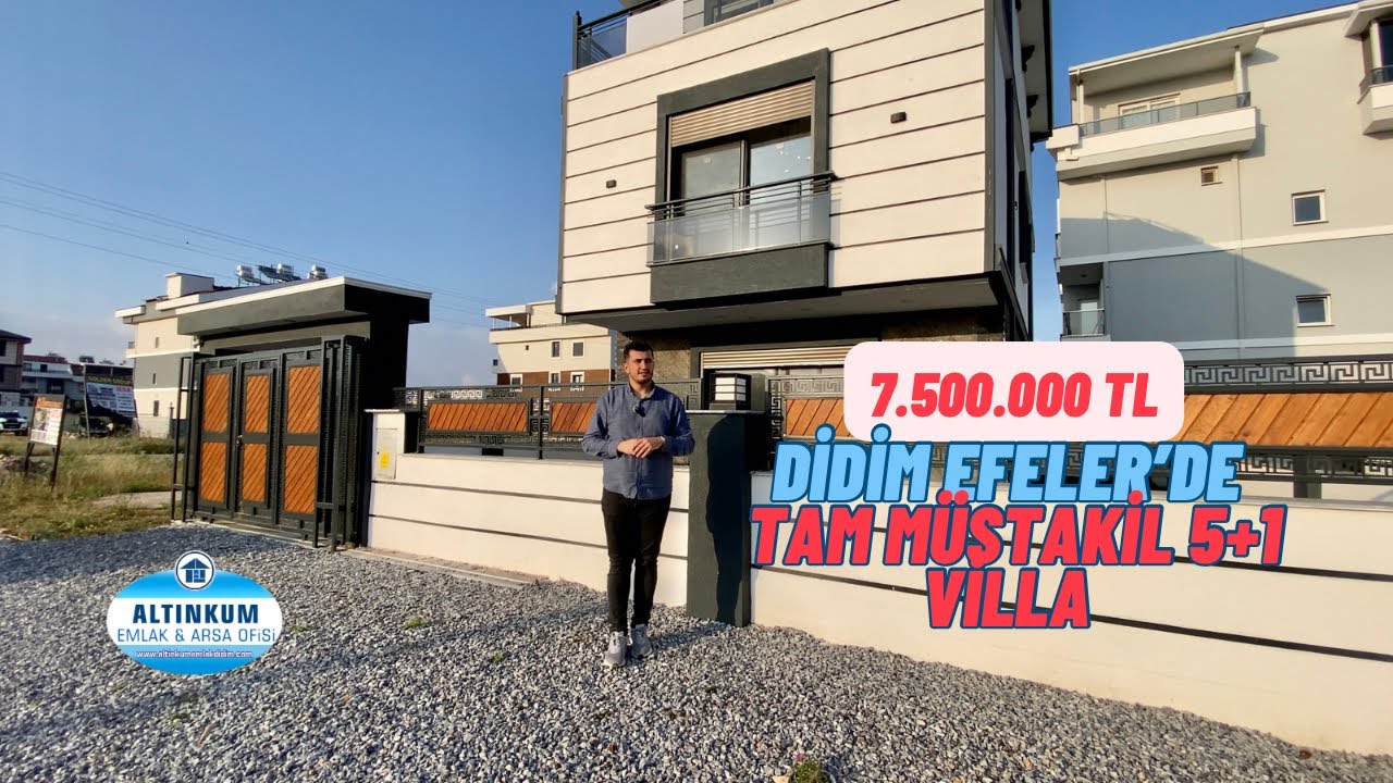 Didim Efeler’de 200 m2 Arsa İçerisinde 5+1 Müstakil Villa | #Didim / Güncel Fiyat: 9.500.000 TL