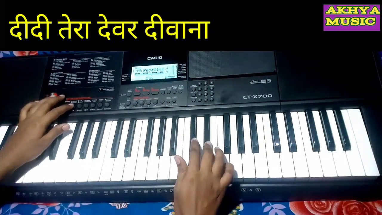 दीदी तेरा देवर दीवाना l Didi Tera Devar Diwana Piano Cover Song casio ctx 700 l