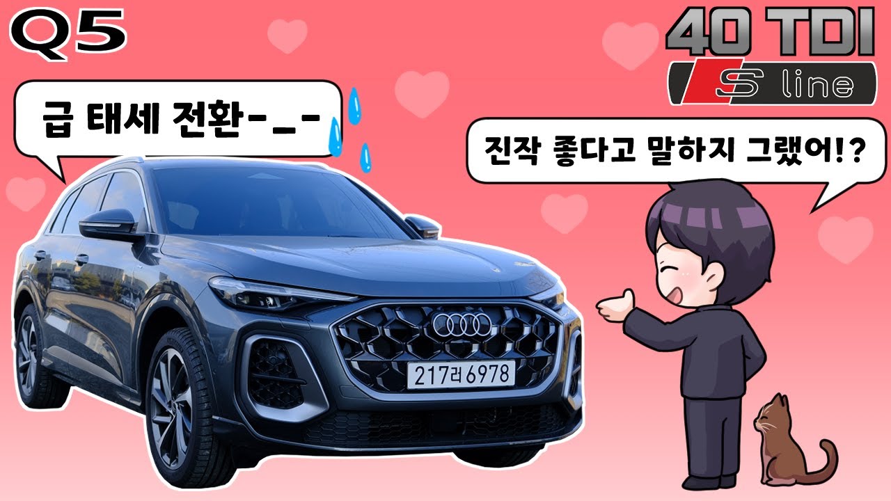 아우디 Q5 40TDI S 라인 디젤 + 마일드 하이브리드 결합으로 최고인 연비