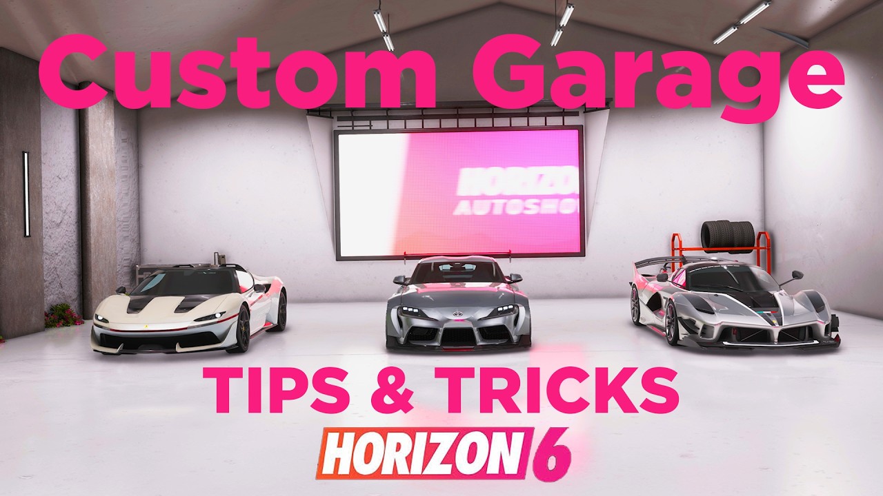 FH6 Garage Customisation is INSANE! - Quick Tips & Tricks on how to improve your space